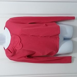 CAbi Hot Pink Cardigan Sweater